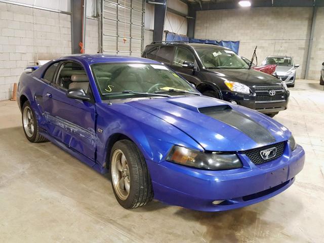 1FAFP42X53F352411 - 2003 FORD MUSTANG GT BLUE photo 1