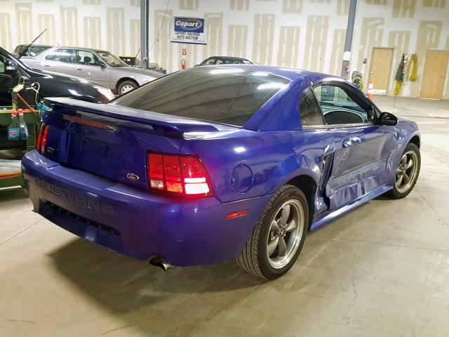 1FAFP42X53F352411 - 2003 FORD MUSTANG GT BLUE photo 4