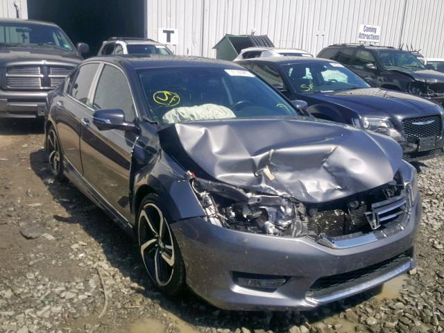 1HGCR2F85EA039536 - 2014 HONDA ACCORD EXL GRAY photo 1