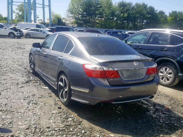 1HGCR2F85EA039536 - 2014 HONDA ACCORD EXL GRAY photo 3