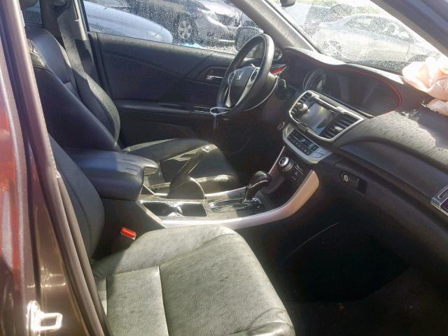 1HGCR2F85EA039536 - 2014 HONDA ACCORD EXL GRAY photo 5