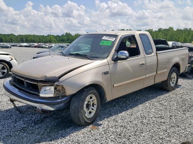 1FTDX1768VNB21494 - 1997 FORD F150 GOLD photo 2