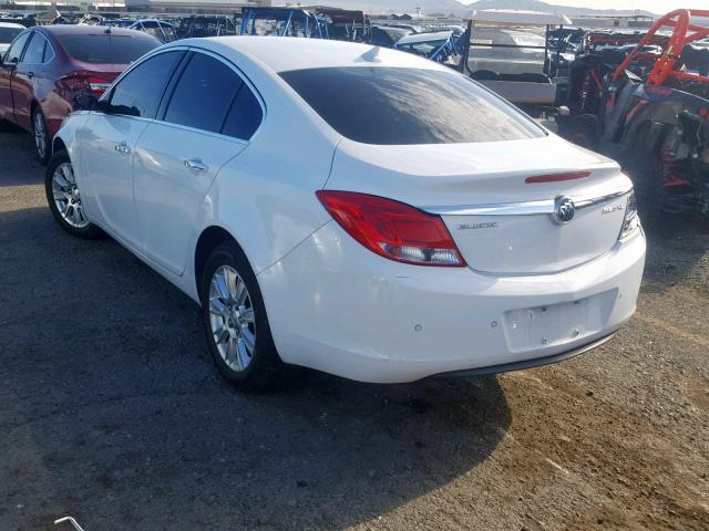 2G4GS5ER0D9235759 - 2013 BUICK REGAL PREM WHITE photo 3