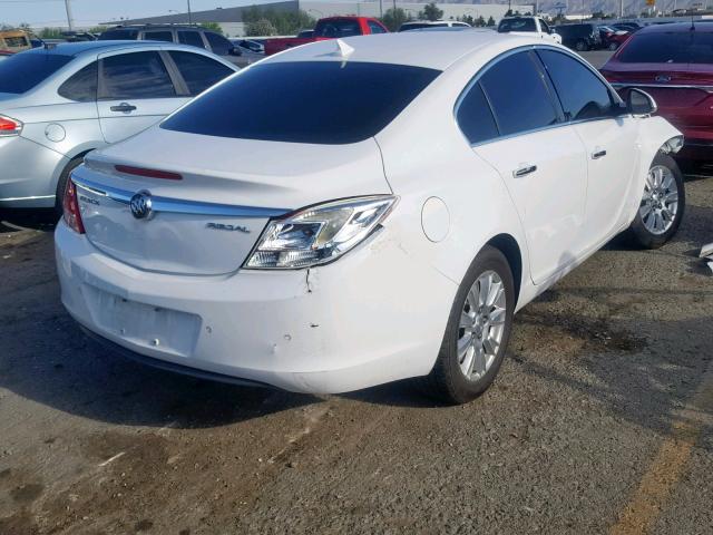 2G4GS5ER0D9235759 - 2013 BUICK REGAL PREM WHITE photo 4