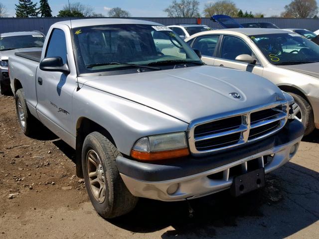 1B7FL26X61S134020 - 2001 DODGE DAKOTA SILVER photo 1