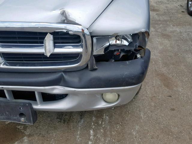 1B7FL26X61S134020 - 2001 DODGE DAKOTA SILVER photo 9