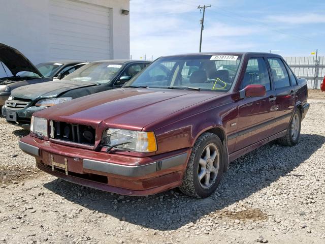 YV1LS551XP2039368 - 1993 VOLVO 850 BURGUNDY photo 2