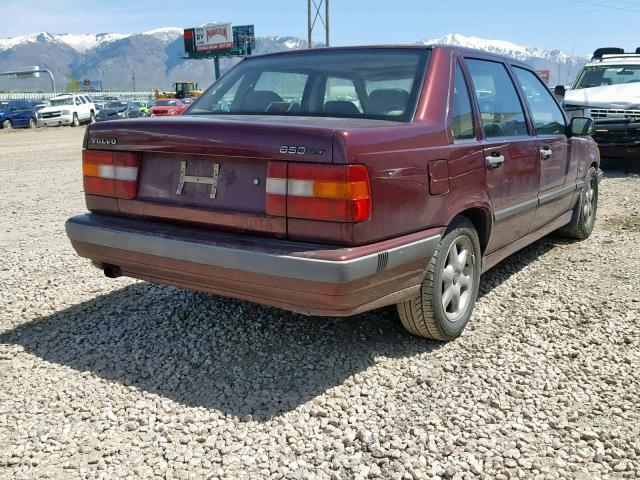 YV1LS551XP2039368 - 1993 VOLVO 850 BURGUNDY photo 4