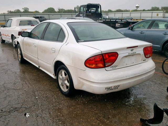 1G3NF52E8YC382301 - 2000 OLDSMOBILE ALERO GLS WHITE photo 3