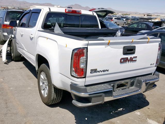 1GTG5BE37F1195726 - 2015 GMC CANYON SLE WHITE photo 3