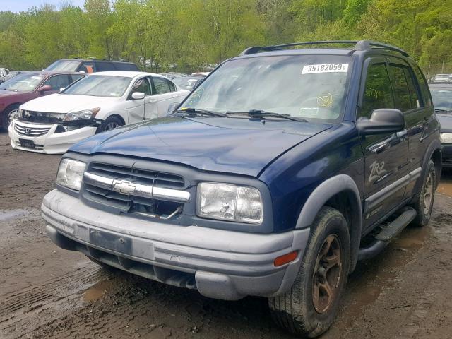 2CNBJ734946914253 - 2004 CHEVROLET TRACKER ZR BLUE photo 2