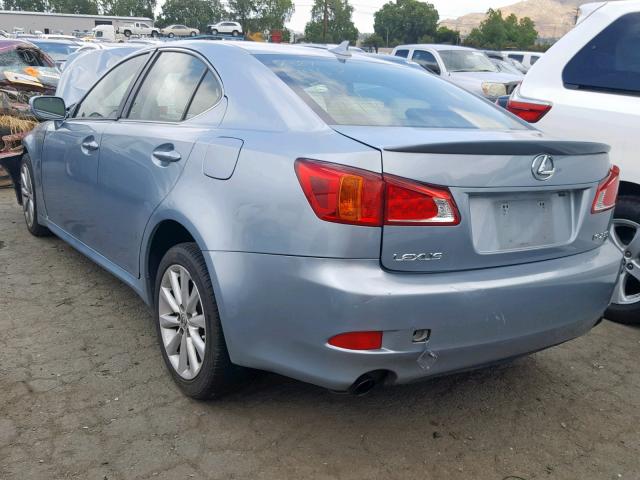 JTHBF5C24A5112773 - 2010 LEXUS IS 250 BLUE photo 3