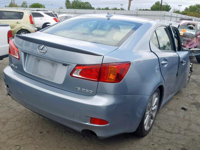 JTHBF5C24A5112773 - 2010 LEXUS IS 250 BLUE photo 4