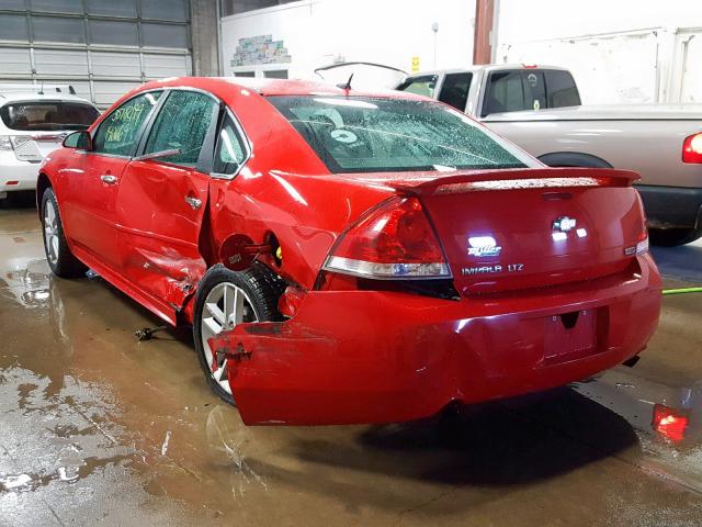 2G1WC5E3XC1202914 - 2012 CHEVROLET IMPALA LTZ RED photo 3