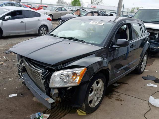 1B3HB48B48D702077 - 2008 DODGE CALIBER SX BLACK photo 2