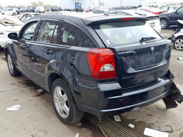 1B3HB48B48D702077 - 2008 DODGE CALIBER SX BLACK photo 3