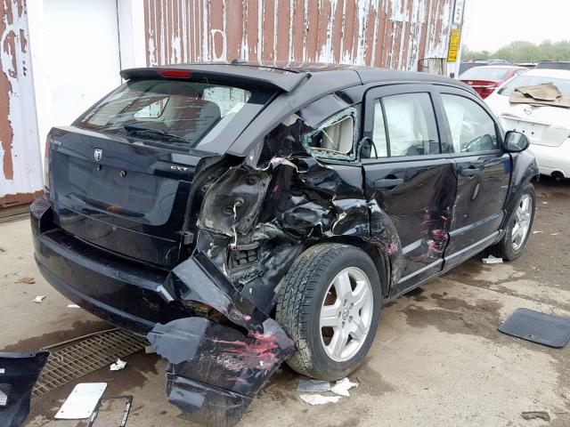 1B3HB48B48D702077 - 2008 DODGE CALIBER SX BLACK photo 4