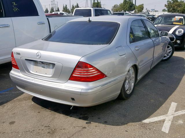 WDBNG75J53A316843 - 2003 MERCEDES-BENZ S 500 SILVER photo 4