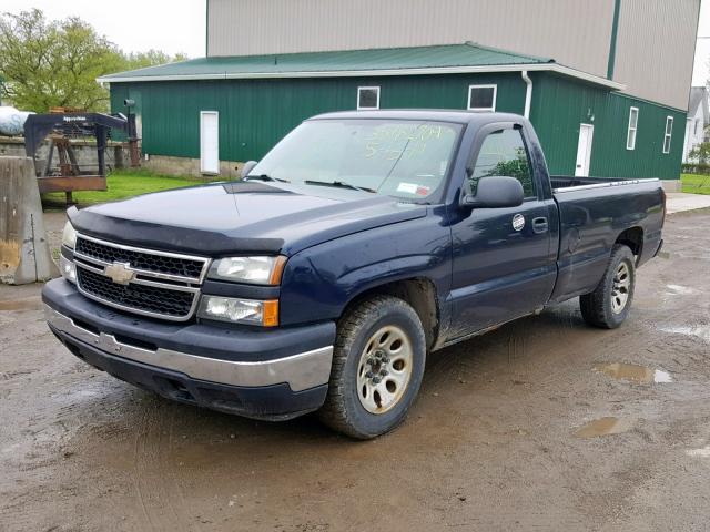 3GCEC14X36G176829 - 2006 CHEVROLET SILVERADO BLUE photo 2