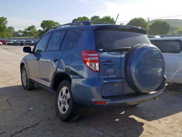 2T3ZF4DV7AW018110 - 2010 TOYOTA RAV4 BLUE photo 3