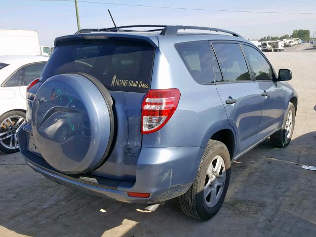 2T3ZF4DV7AW018110 - 2010 TOYOTA RAV4 BLUE photo 4