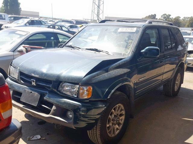 4S6CK58W414413050 - 2001 HONDA PASSPORT E მწვანე ფოტო 2