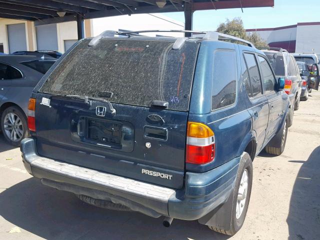 4S6CK58W414413050 - 2001 HONDA PASSPORT E მწვანე ფოტო 4