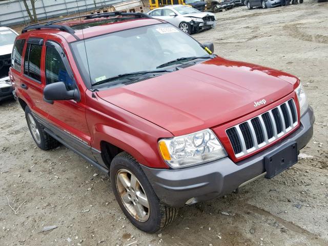 1J8GW48S74C336557 - 2004 JEEP GRAND CHER RED photo 1