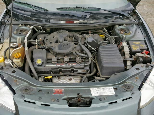 1C3EL55R32N210376 - 2002 CHRYSLER SEBRING LX GREEN photo 7