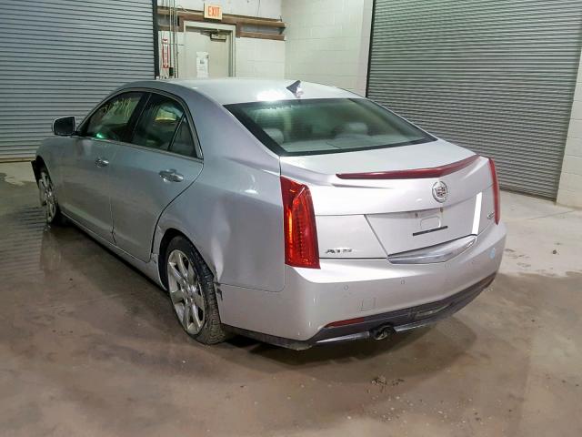 1G6AB5RA3E0147916 - 2014 CADILLAC ATS LUXURY SILVER photo 3