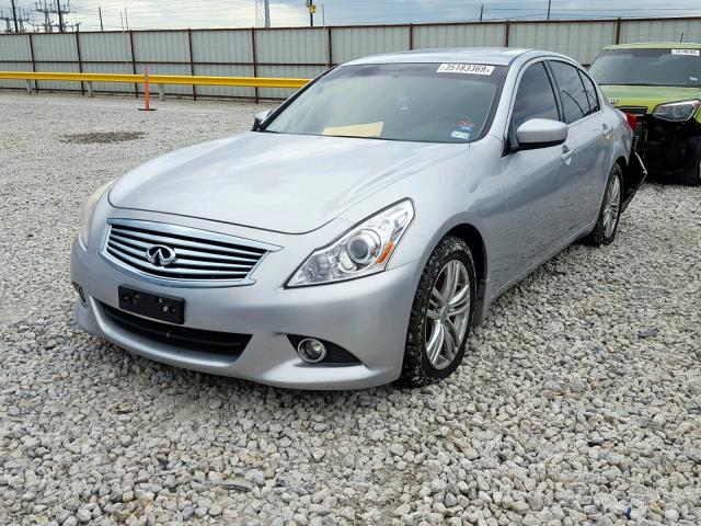 JN1CV6AP5DM718500 - 2013 INFINITI G37 BASE SILVER photo 2