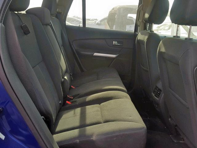 2FMDK3GCXEBA75366 - 2014 FORD EDGE SE BLUE photo 6