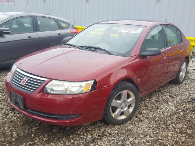 1G8AJ58F46Z180444 - 2006 SATURN ION LEVEL BURGUNDY photo 2