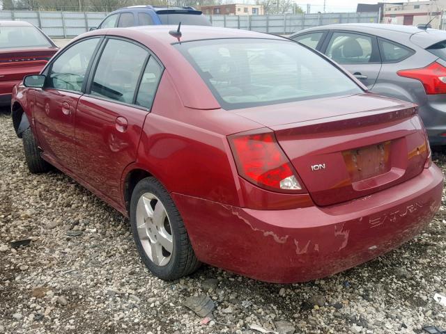 1G8AJ58F46Z180444 - 2006 SATURN ION LEVEL BURGUNDY photo 3