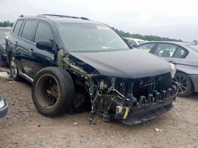 5TDYK3EH5DS107383 - 2013 TOYOTA HIGHLANDER BLACK photo 1