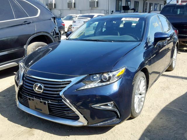 JTHBK1GG6G2225368 - 2016 LEXUS ES 350 BLUE photo 2