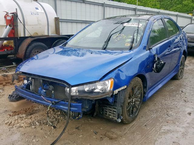 JA32U2FU1HU010641 - 2017 MITSUBISHI LANCER ES BLUE photo 2