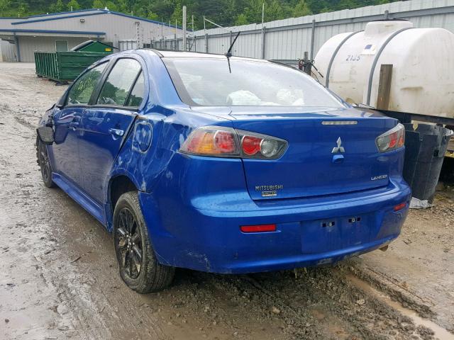 JA32U2FU1HU010641 - 2017 MITSUBISHI LANCER ES BLUE photo 3