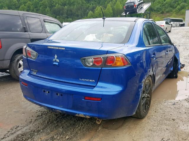 JA32U2FU1HU010641 - 2017 MITSUBISHI LANCER ES BLUE photo 4