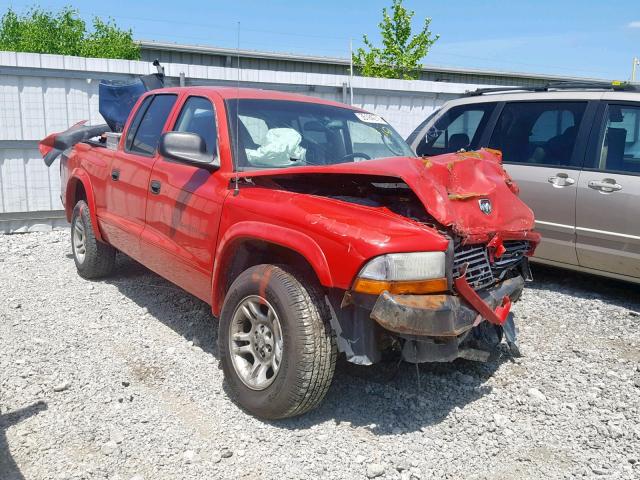 1B7HL38N62S506628 - 2002 DODGE DAKOTA QUA RED photo 1