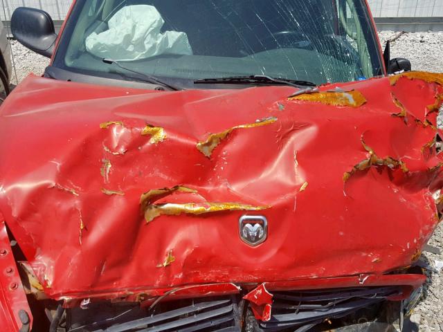 1B7HL38N62S506628 - 2002 DODGE DAKOTA QUA RED photo 7