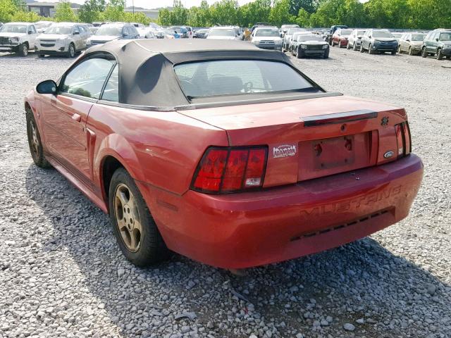 1FAFP44431F115058 - 2001 FORD MUSTANG RED photo 3