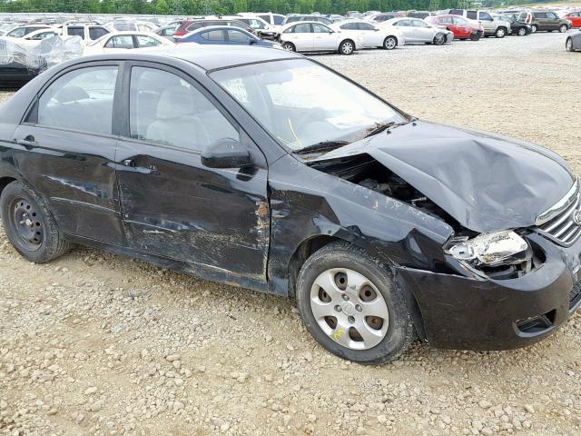 KNAFE122785570086 - 2008 KIA SPECTRA EX BLACK photo 9