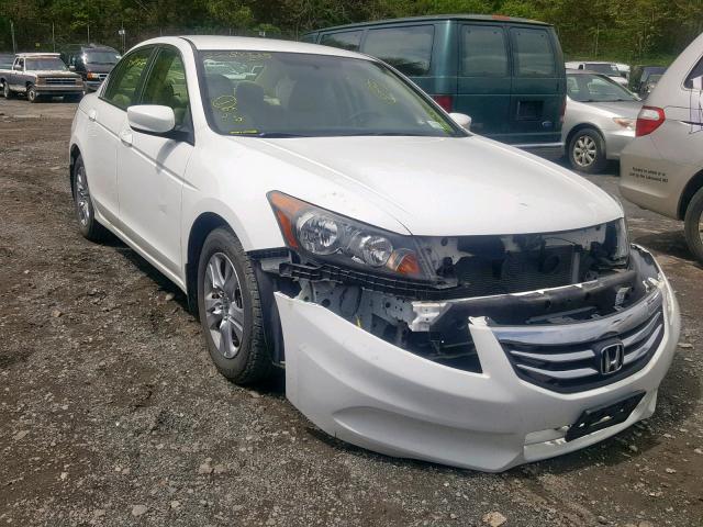 1HGCP2F6XCA031708 - 2012 HONDA ACCORD SE WHITE photo 1