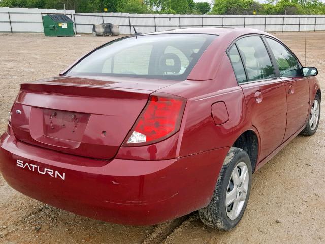 1G8AJ55F36Z158617 - 2006 SATURN ION LEVEL BURGUNDY photo 4
