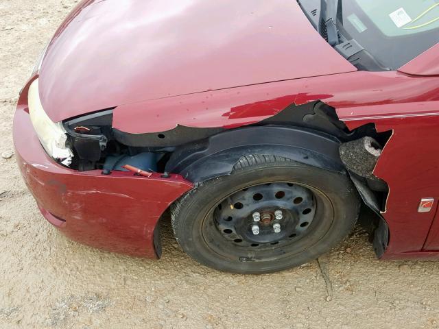 1G8AJ55F36Z158617 - 2006 SATURN ION LEVEL BURGUNDY photo 9