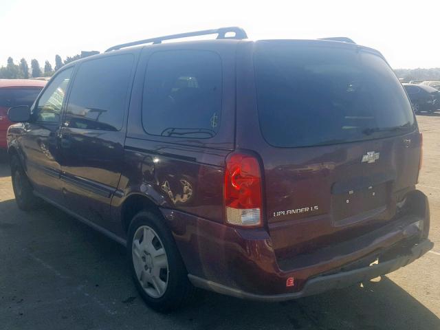 1GNDV23L06D201927 - 2006 CHEVROLET UPLANDER L 勃艮第红 照片 3