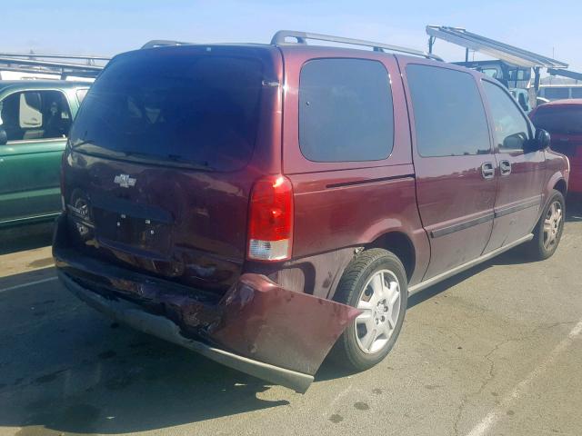 1GNDV23L06D201927 - 2006 CHEVROLET UPLANDER L 勃艮第红 照片 4