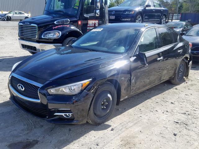 JN1BV7APXFM331137 - 2015 INFINITI Q50 BASE BLACK photo 2