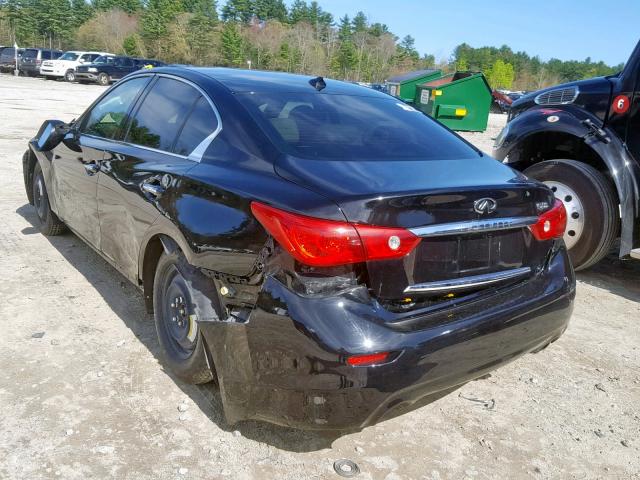 JN1BV7APXFM331137 - 2015 INFINITI Q50 BASE BLACK photo 3